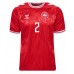 Camisa de Futebol Dinamarca Joachim Andersen #2 Equipamento Principal Europeu 2024 Manga Curta